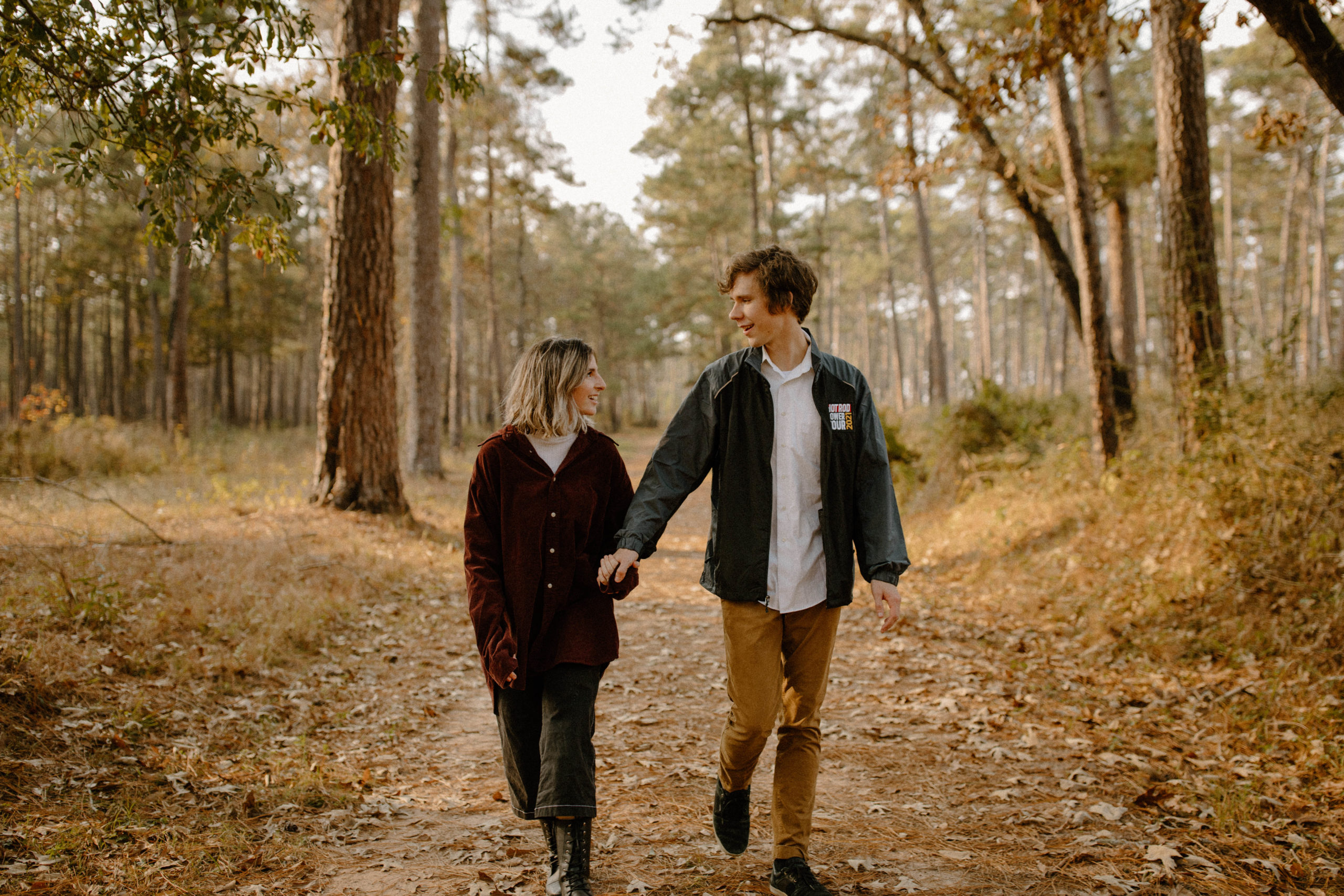 Nostalgic and candid couple session in the woods by Texas based destination wedding & elopement photographer Sullivan Taylor